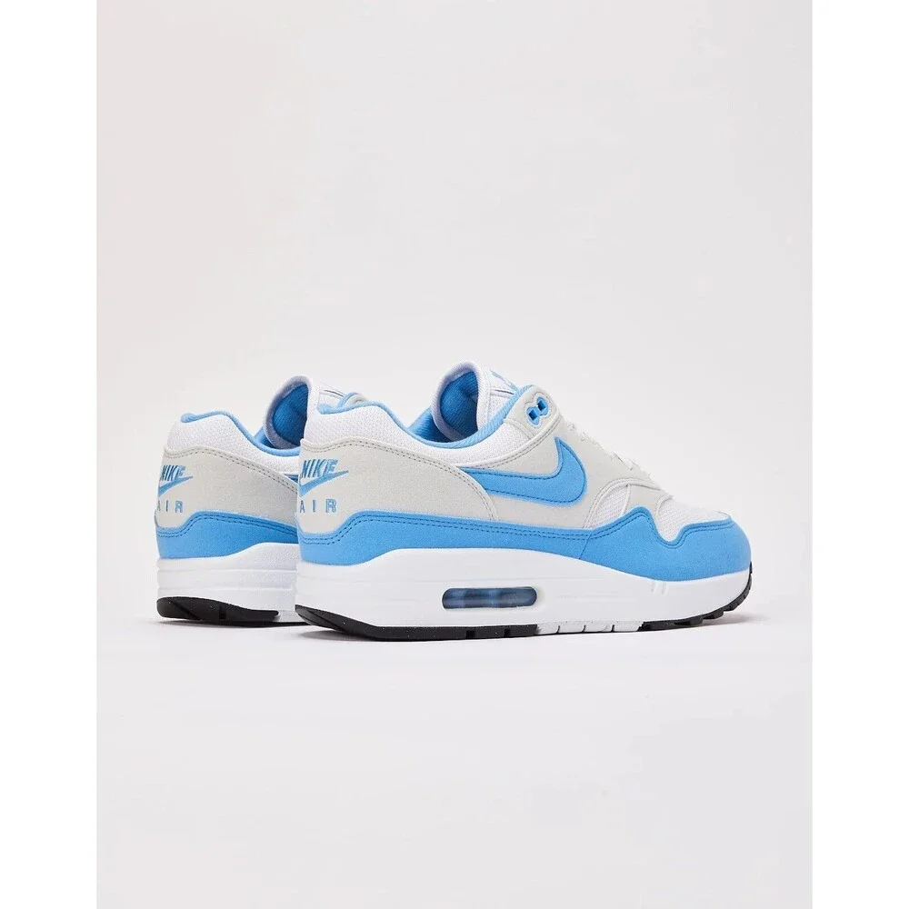 Nike Air Max 1 White University Blue UNC Retro Sneakers FD9082-103 Mens Size 8